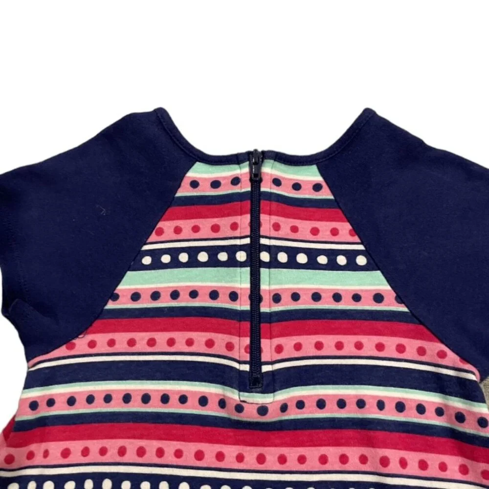 J. Khaki JK 3T Stripes & Polkadots Pocket Tunic Dress
